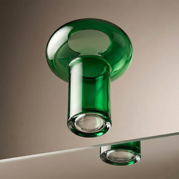 Florero Mushroom emerald - Vidrio - Imagen 2