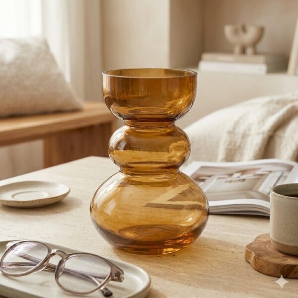 Florero Orb Amber - Vidrio - Imagen 2