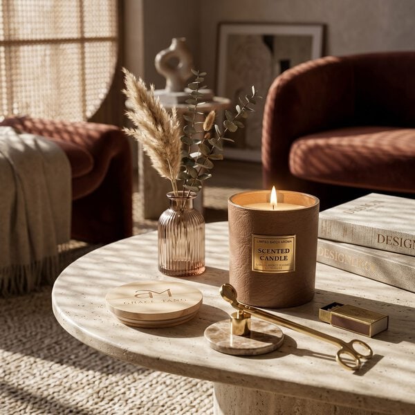 Vela Aromática de Gardenia de ensueño – Cera de Soja - Aromatherapy