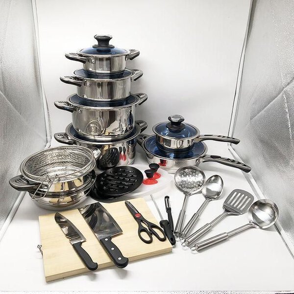 Marwa German Life 30pcs Stainless Induction Cookware Set