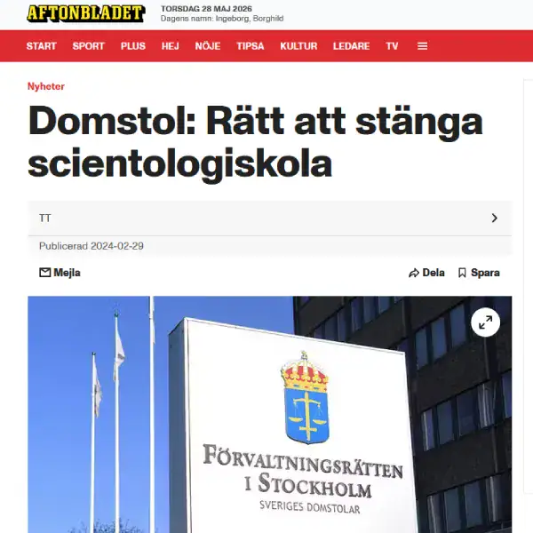 Domstol: Rätt att stänga scientologiskola