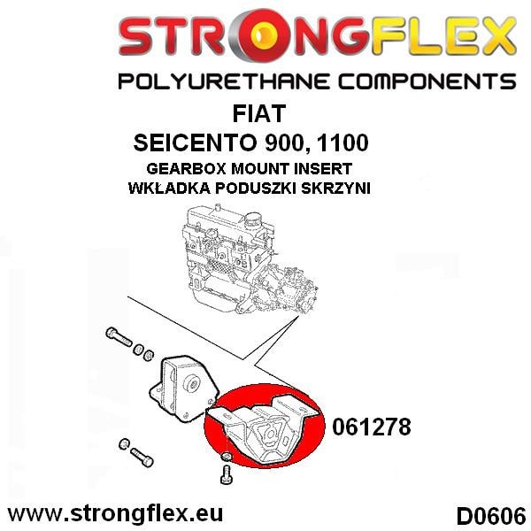 STRONGFLEX Polyurethane Gearbox Mount Insert 061278B (3)