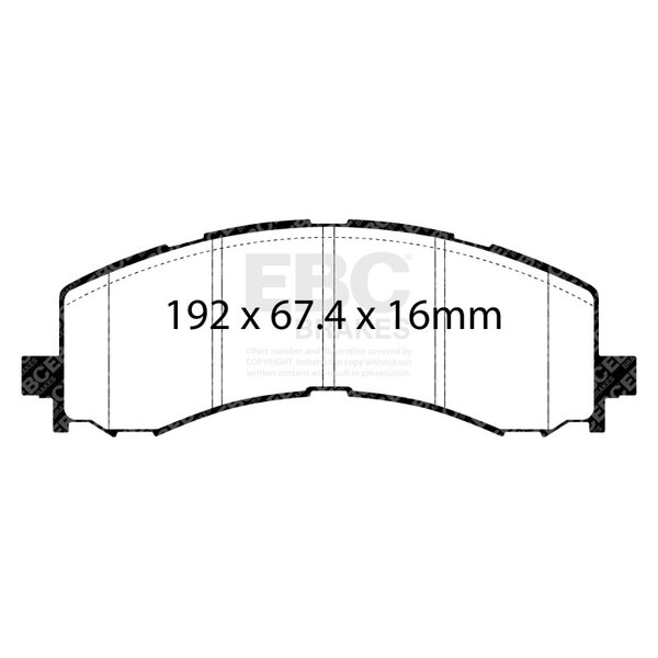 ebcED93141: EBC Extra Duty Brake Pad Sets