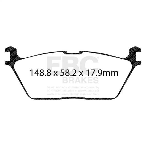 ebcED93095: EBC Extra Duty Brake Pad Sets