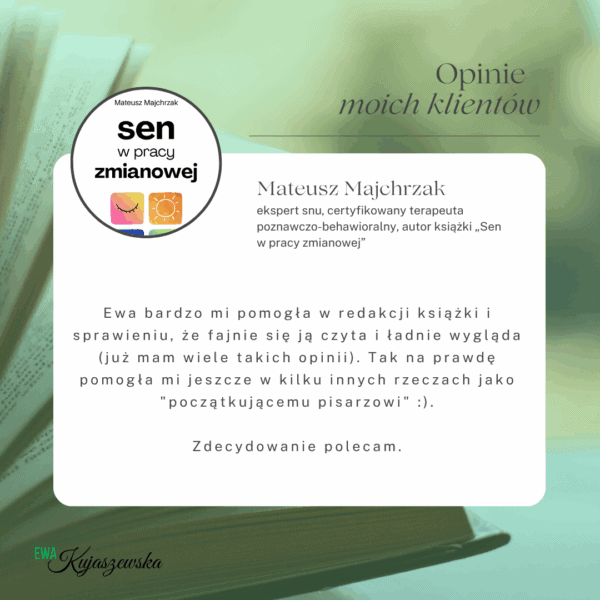 Opinia od Mateusz Majchrzak