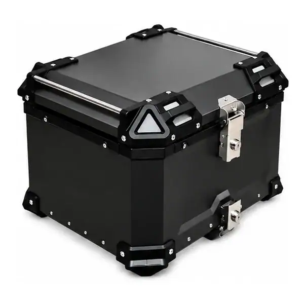 Cajuela aluminio moto 65 litros negra