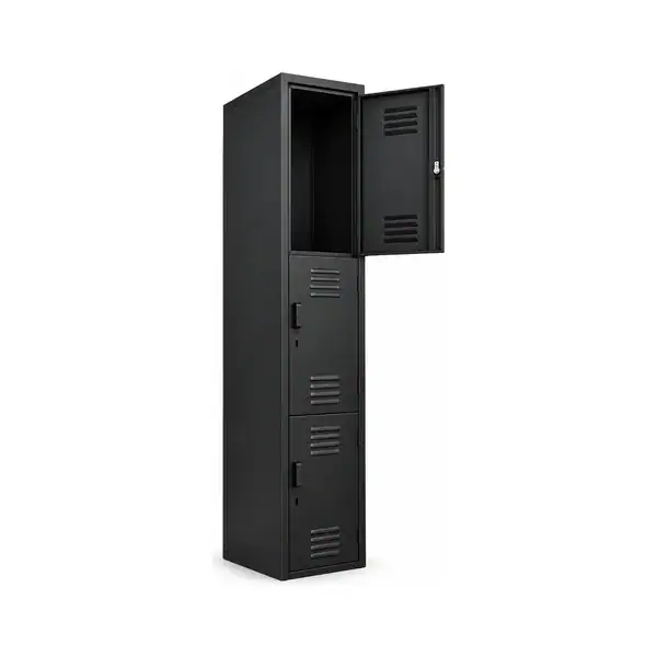 Locker 3 puertas 180 x 28 x 38 cm con armella para candado