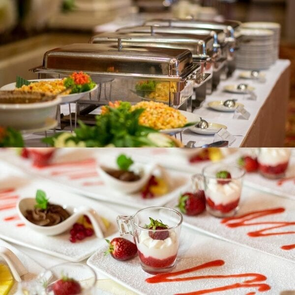 Catering-Service vom Restaurant Finest Lezzet in Düsseldorf mit mediterranen Spezialitäten für Events, Hochzeiten, Businessmeetings und private Feiern, inklusive Live-Cooking und Brunch-Angeboten.