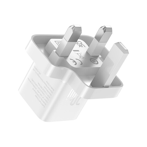 Baseus 20W GaN5 Mini Fast Charger 1xType C UK Pin Moon White baseuscolombo 4