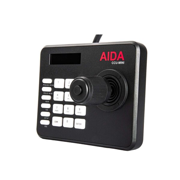 Kompaktní Ovladač PTZ Kamer VISCA Serial & IP AIDA CCU-MINI