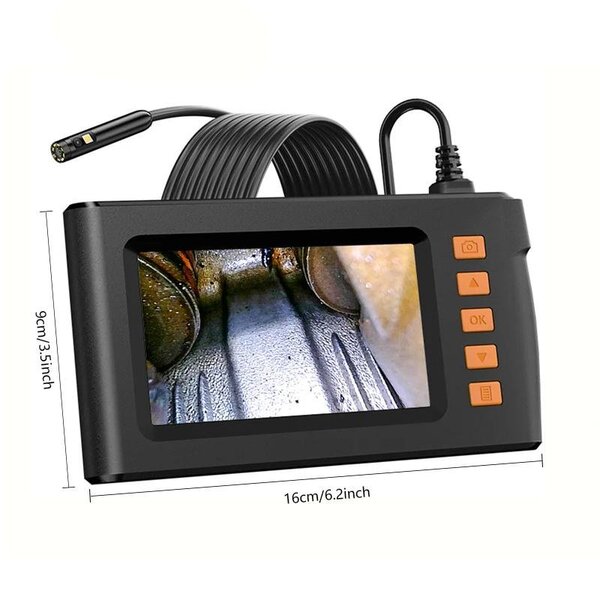 Dual-Lens Endoscope 4.3-inch, 32GB, 16.5ft
