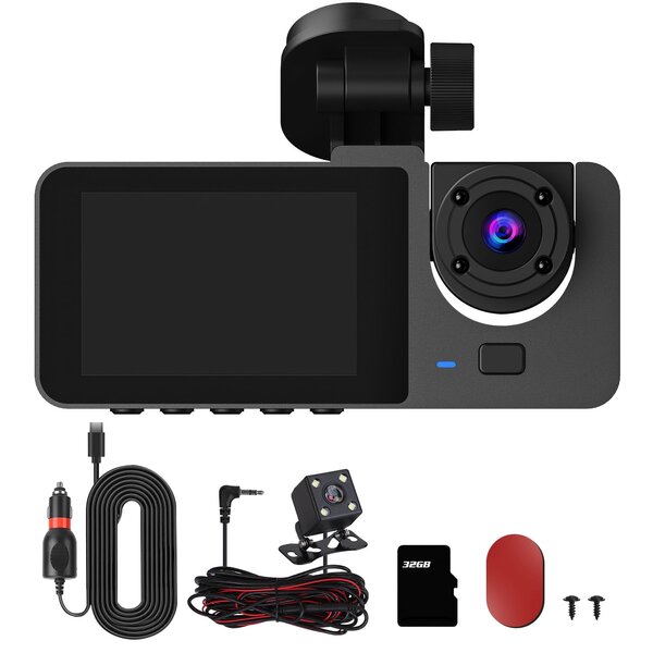 3-Channel Dash Cam, 32GB - Image 5
