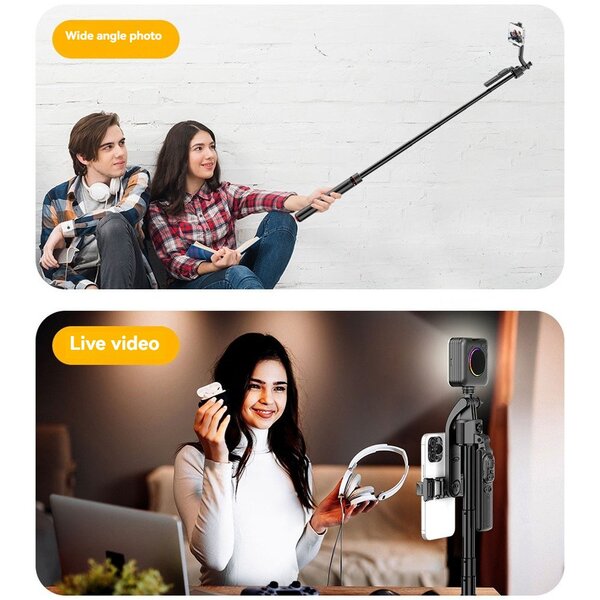Auto Face Tracking Tripod Selfie Stick