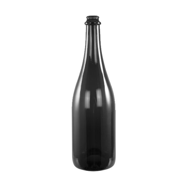 black champagne bottle