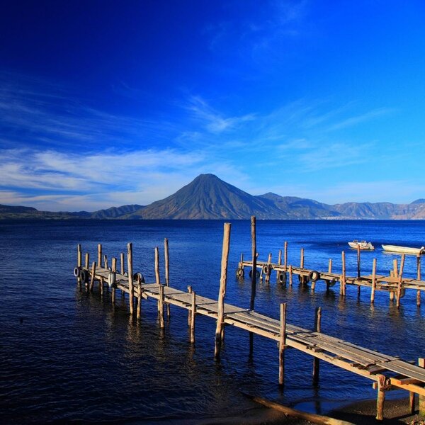 Escape to serene Lake Atitlan – embrace breathtaking volcanic views and tranquil natural beauty.