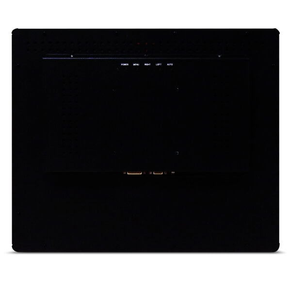19″ Rear Mount PCAP Touchscreen Monitor Rear View