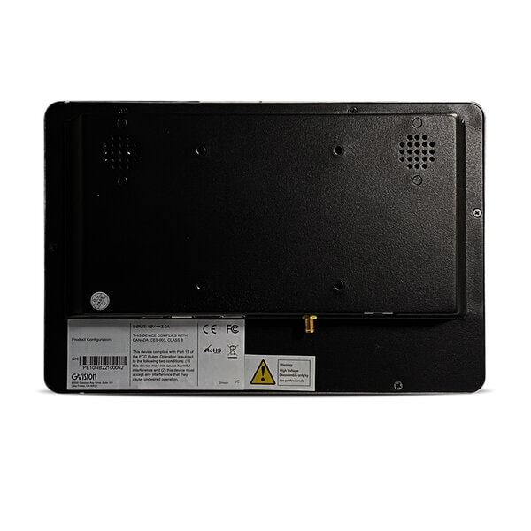 PE10ZJ-OS-3 10″ PCAP Touchscreen & Android OS POE Monitor Rear View