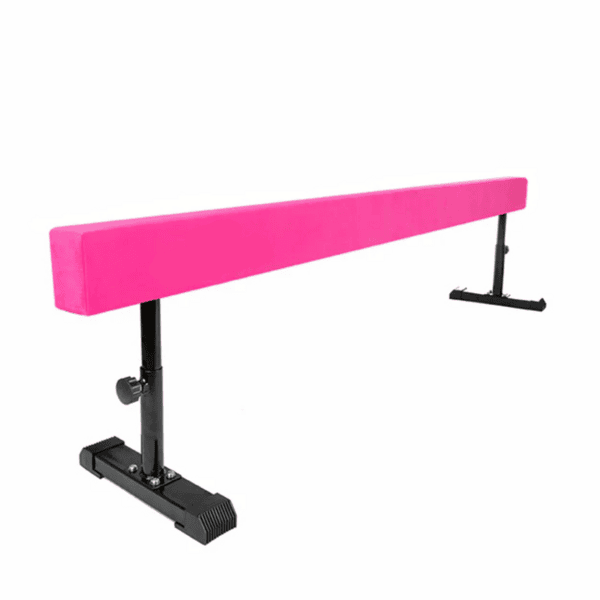 Premier Gymnastics 8 Foot Adjustable Balance Beam-Pink