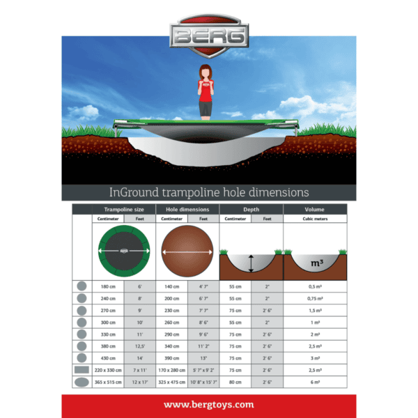 BERG Inground 520 Grand-Favorit-Trampoline