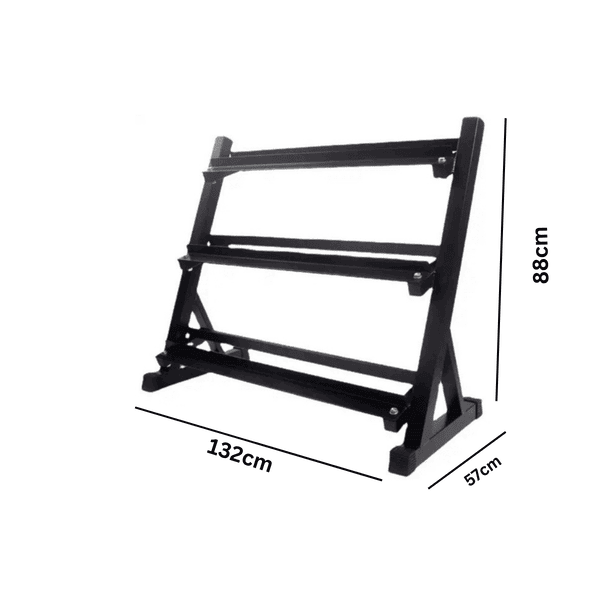 3 Tier Dumbbell Storage Rack - Image 4