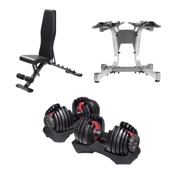 40kg Adjustable Dumbell Bench Bundle