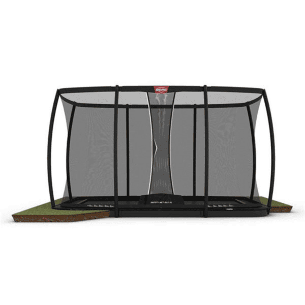 Berg Ultim Champion Flatground Trampoline 500 Black With Safety Net