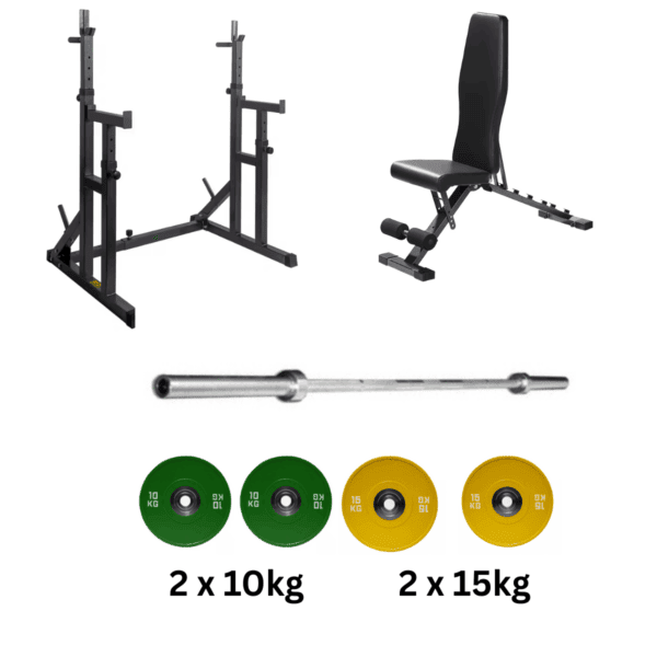 Adjustable Squat Stand Bench Press Bundle