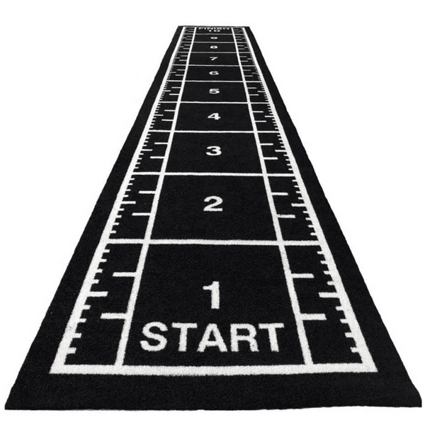 Gymgear Numbered Sprint/Sled Track Black 5m x 1m