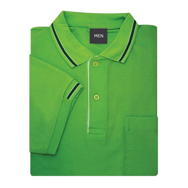 เสื้อโปโลสีเขียวตอง EG Polo - Image 3