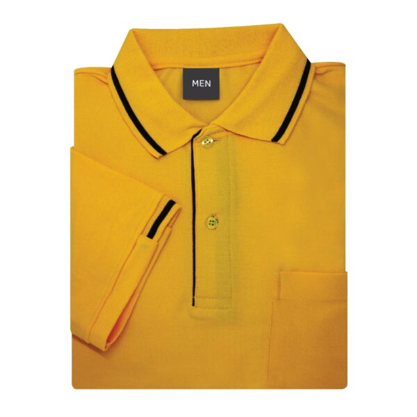 เสื้อโปโลสีเหลืองมัสตาร์ด EG Polo - Image 3