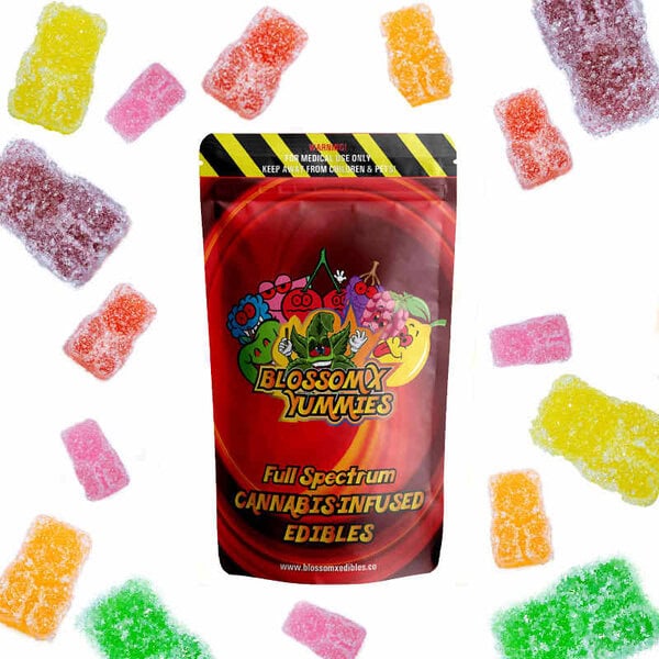 BlossomX - Assorted Gummy Bears 300mg THC (10 x 30mg)