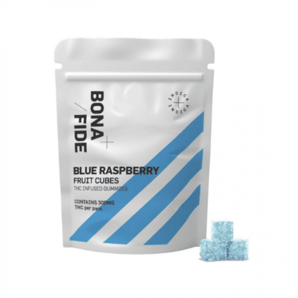 Bonafide – Blue Raspberry Fruit Pieces - 300mg THC (Indica)