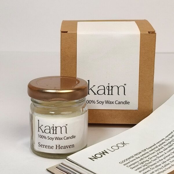 Small Glass Jar Candle- Serene Heaven Fragrance