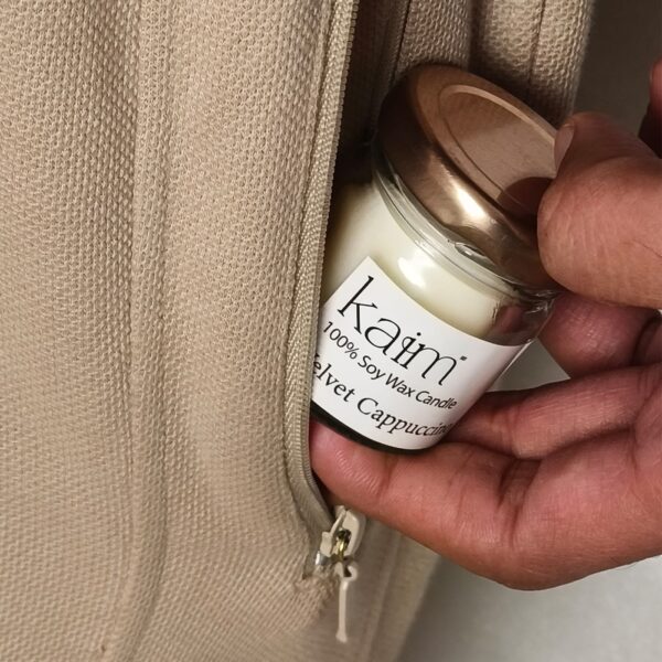 Small Glass Jar Candle - Velvet Cappuccino Fragrance