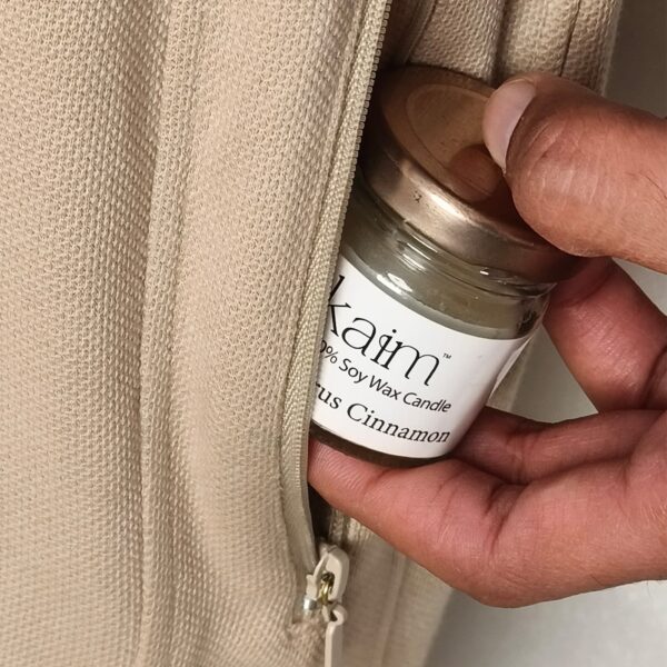 Small Glass Jar Candle - Citrus Cinnamon Fragrance