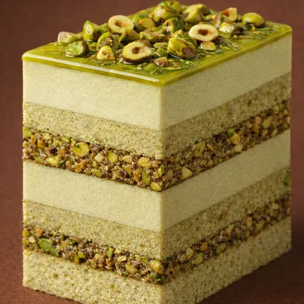 Entremet Praliné Pistache
