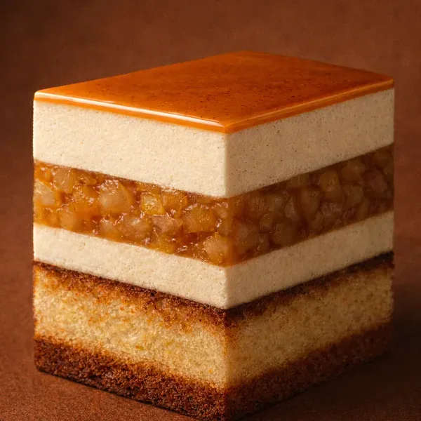 Entremet Vanille Pomme Caramélisée
