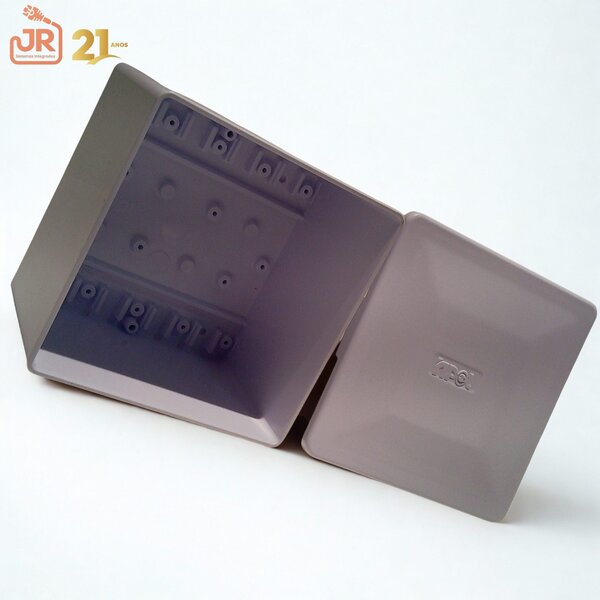 Linha condulete Cinza  Caixa De Passagem deep Box 15x15x9