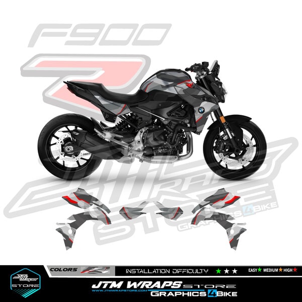 BMW F900R 2020 / 2022 - Kit camo red