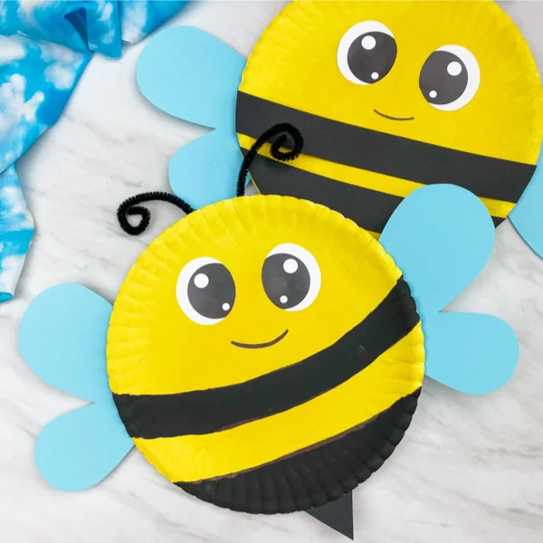 paper plate bee craft for kids