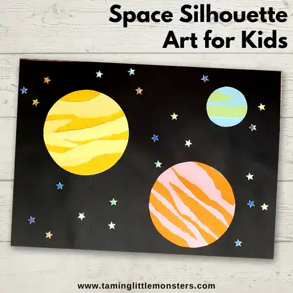 space silhouette art