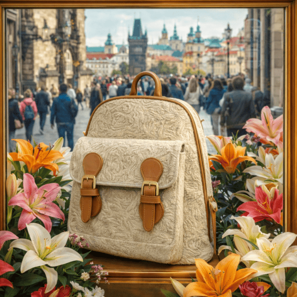 Mochila Capri de Piel Cincelada Premium