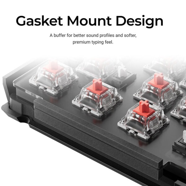 Keychron V4 Max Wireless Mechanical Keyboard | 60% Layout | QMK/VIA | Gateron Jupiter Red | Black - Image 4