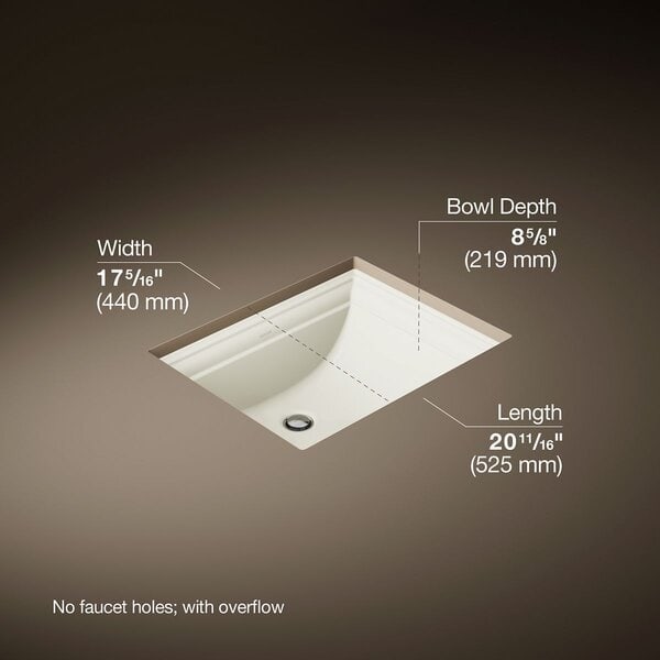 Bacha rectangular de 525 x 440 mm - Imagen 6