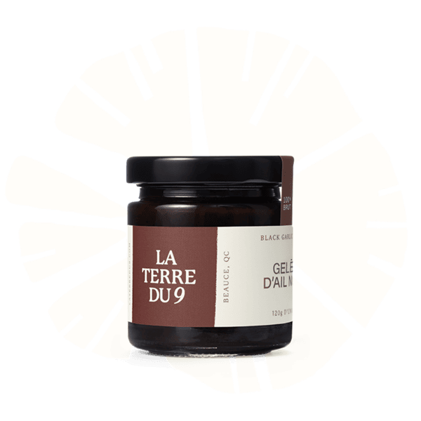 La terre du 9_Produit_logo_GeleeAilNoir_120g
