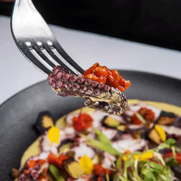 Pulpo plata a la carta la vaca loca
