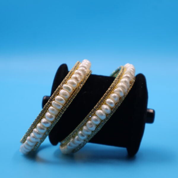 Alternative view of Pearl With AD Stone Bangle