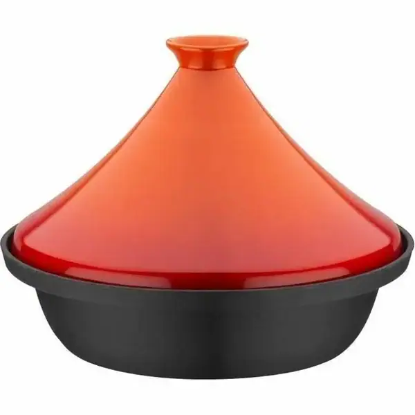 Tajine en fonte massive GSW 30 cm avec couvercle céramique – Tous feux dont induction