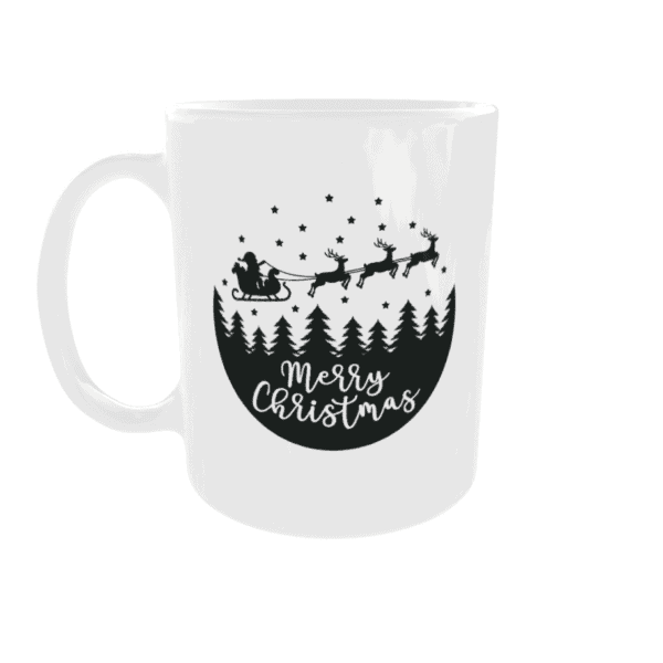 Decoratieve Kersttheemok met winterlandschap en 