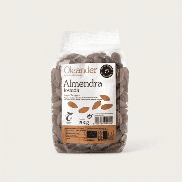 Almendra Tostada con Piel ECO 200g Oleander